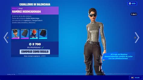 balenciaga skin Fortnite account